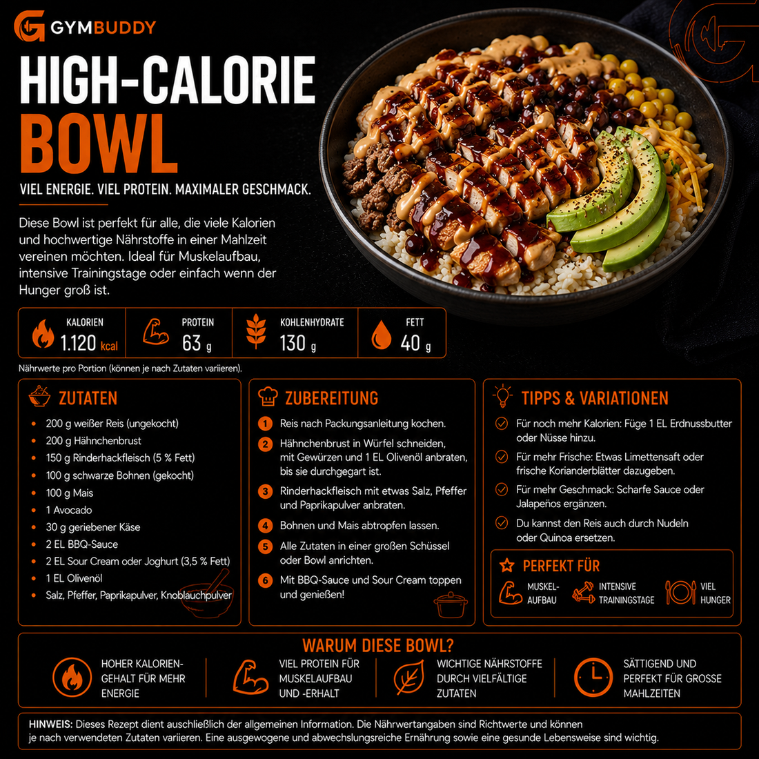 High Calorie Bowl