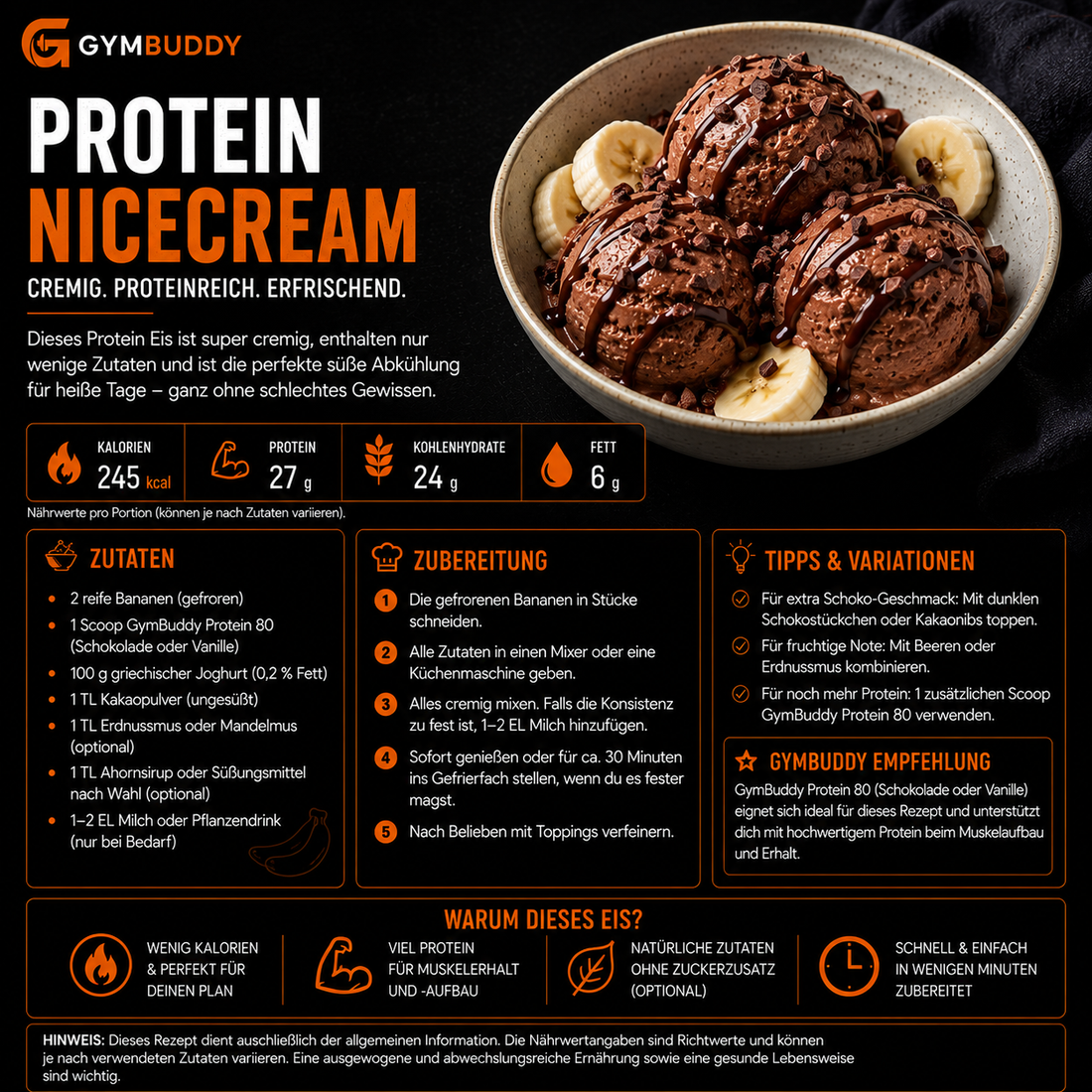 High Protein Nicecream