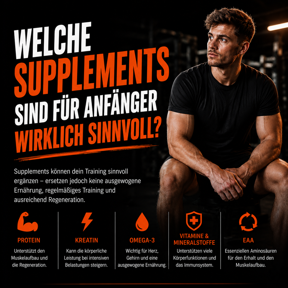 Welche Supplements sind für Anfänger sinnvoll?