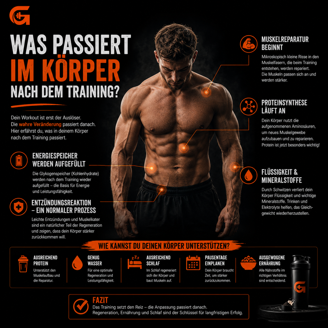 Was passiert im Körper nach dem Training?