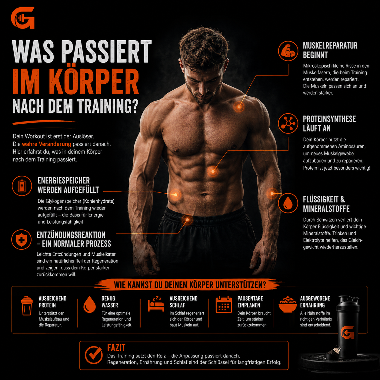 Was passiert im Körper nach dem Training?