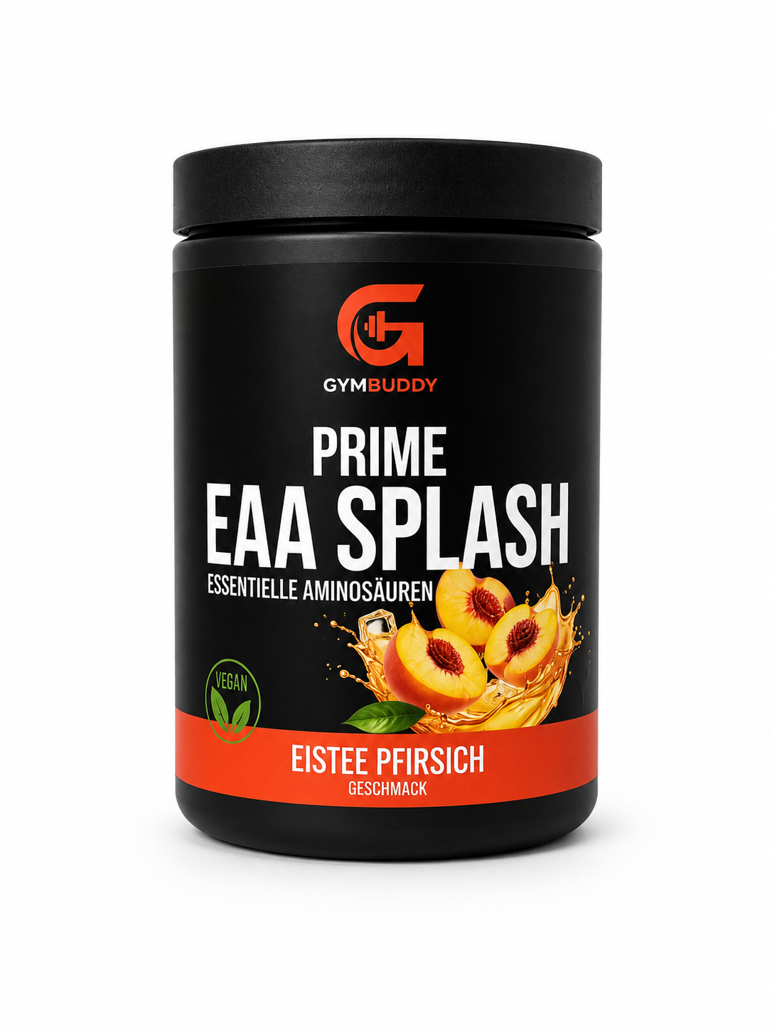 GymBuddy EAA-Pulver-Dose Prime EAA Splash, Geschmack: Eistee Pfirsich