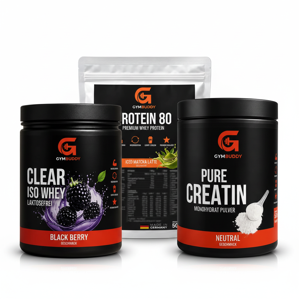 GymBuddy Starter Pack – Clear iso-Whey, Protein 80 und Pure Creatin Bundle